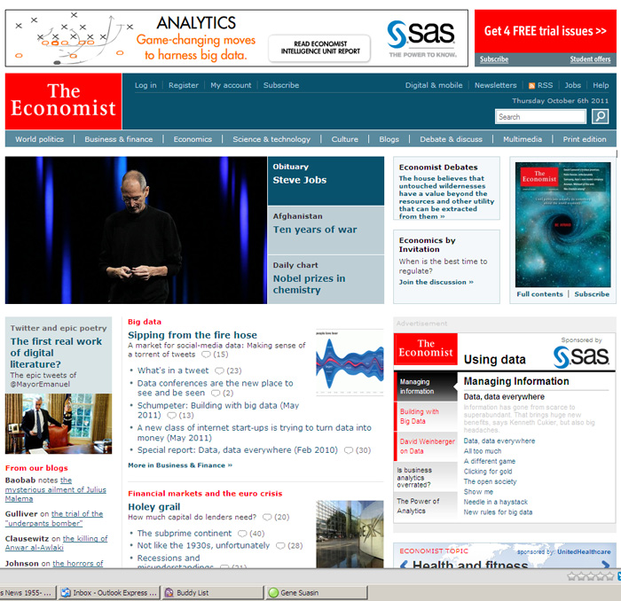 The Economist - Steve Jobs 1955 - 2011