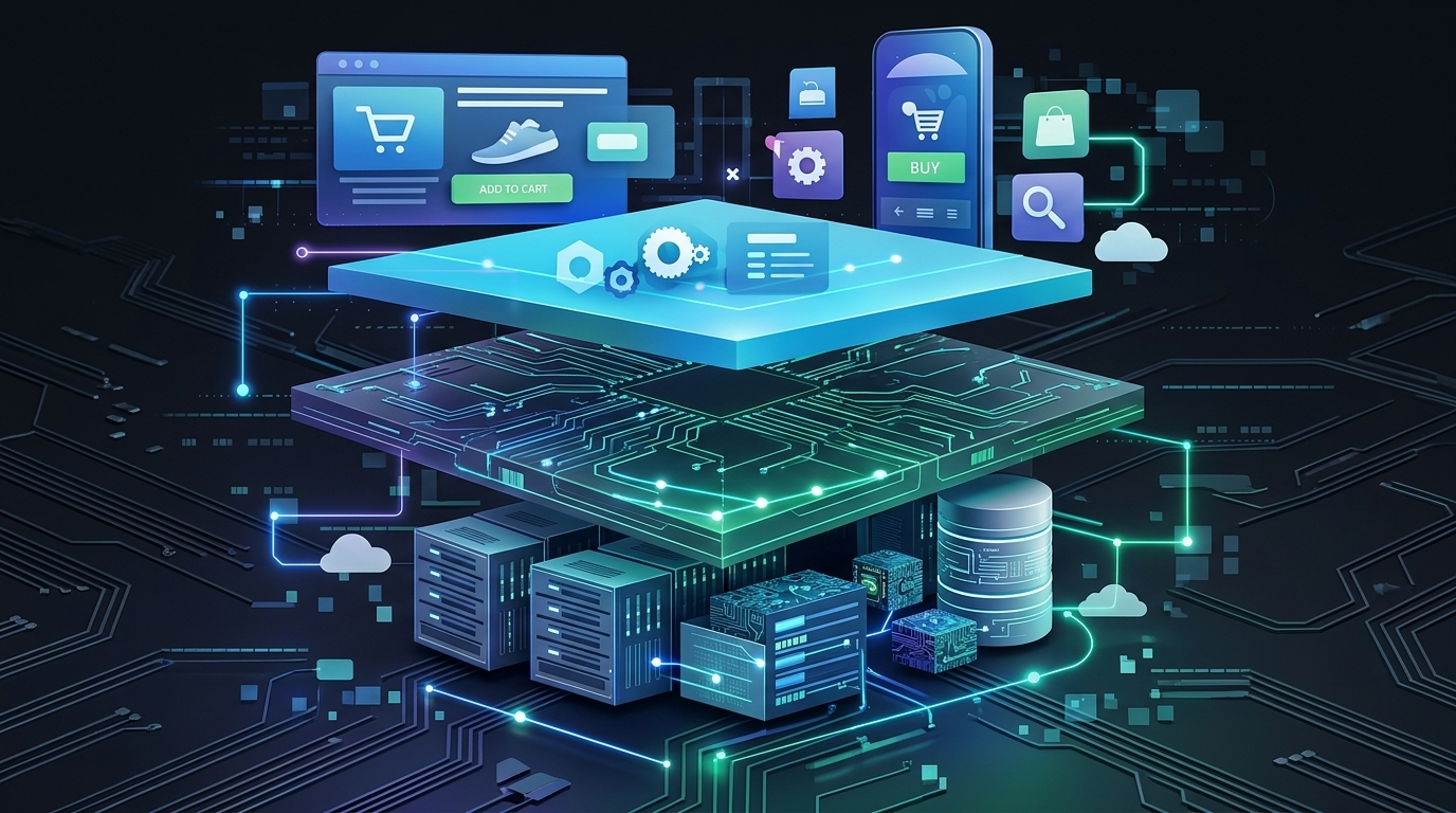 Full-Stack E-Commerce Development End-to-End Online Store Solution Architecture Diagram